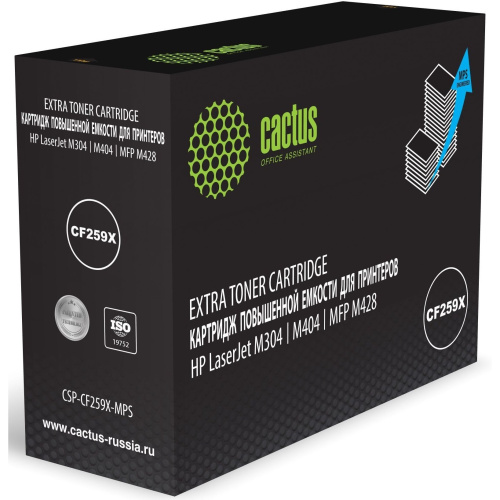 Картридж лазерный Cactus CSP-CF259X-MPS CF259X черный (15000стр) для HP LJ M304/M404/MFP M428