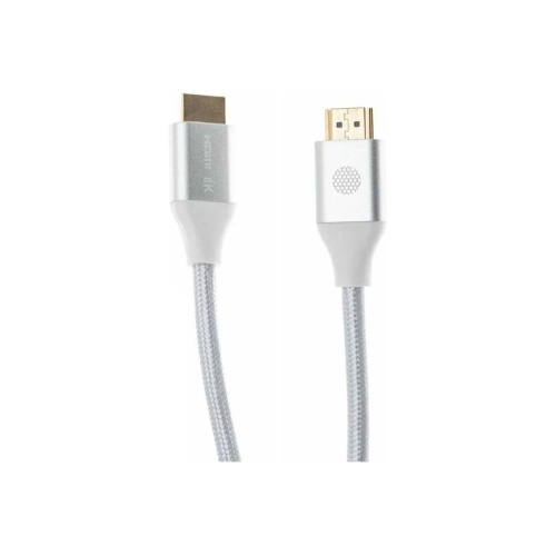 Кабель аудио-видео Cactus CS-HDMI.2.1-1 HDMI (m)/HDMI (m) 1м серебристый Кабель аудио-видео Cactus CS-HDMI.2.1-1 HDMI (m)/HDMI (m) 1м серебристый