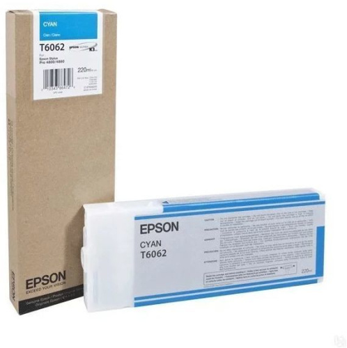 Картридж струйный Epson T6062 C13T606200 голубой (220мл) для Epson St Pro 4880
