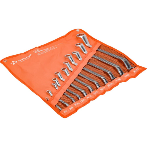 Набор ключей накидных Airline Proi AT-11-13 с изгибом 11 предм.