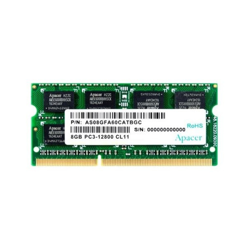 ОЗУ Apacer, CL11, LV 1.5V, retail (AS08GFA60CATBGC/DS.08G2K.KAM) SO-DIMM 8GB DDR3-1600 PC3-12800