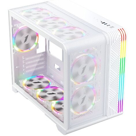 Корпус 1STPLAYER VT6 ARGB White (VT6-WH-3FS7-W) / mATX / 3x120mm ARGB fans