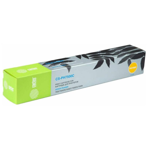 Тонер Картридж Cactus 106R01443 CS-PH7500C голубой для Xerox Phaser 7500 (17800стр.)