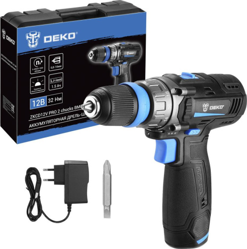 Дрель-шуруповерт Deko ZKCD12V Pro (084-1013)