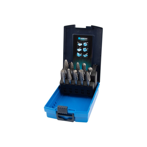 Набор борфрез твердосплавных NORGAU HM KPLM06X-45 (77200520)