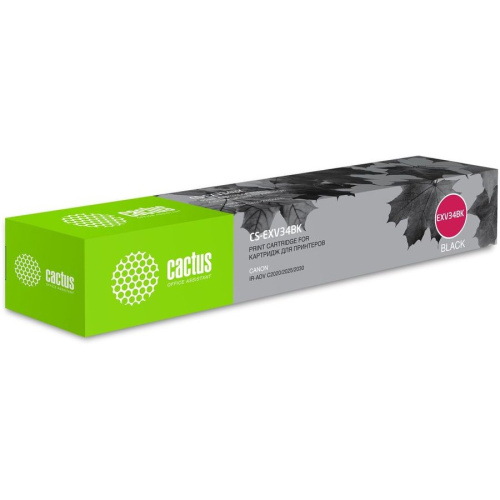 Тонер Картридж Cactus CS-EXV34BK черный (23000стр.) для Canon IR Advance C2030L, C2030i, C2020L, C2020i, C2025i