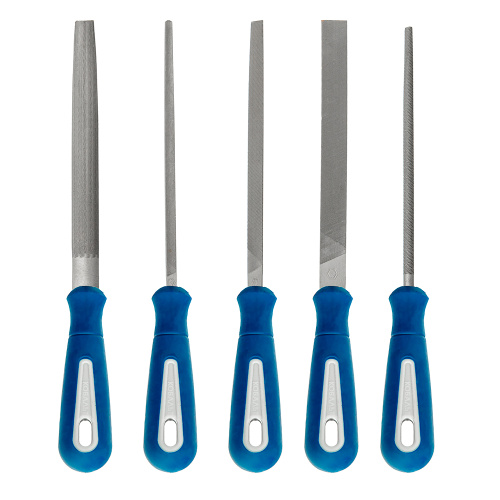 Набор напильников КОБАЛЬТ 2 247-750 двухкомпонентная рукоятка 5 шт