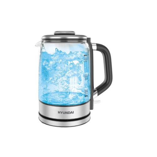 Электрочайник Hyundai HYK-G5501 серебристый/черный