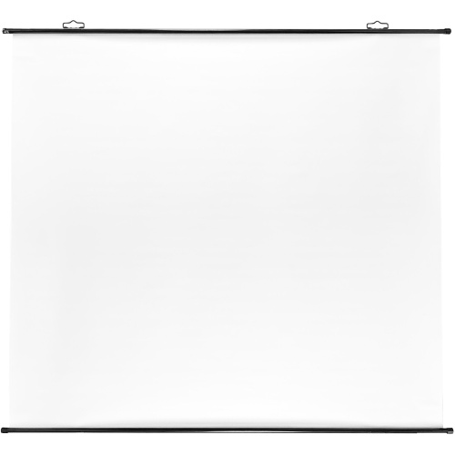 Экран Cactus CS-PSRM-150X150-BK Map type 1:1 настенно-потолочный рулонный черный