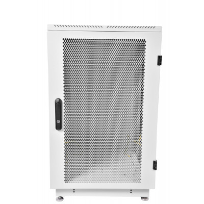 Шкаф коммутационный ЦМО ШТК-М-18.6.8-4ААА серый 18U 600x800мм пер.дв.перфор. задн.дв.стал.лист 2 бок.пан. 270кг