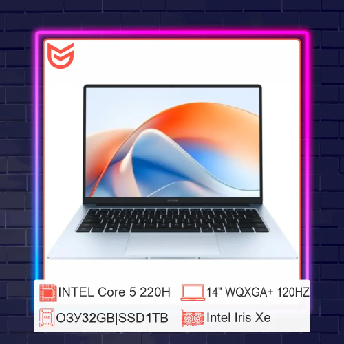 14" Ноутбук HONOR MagicBook X14 Plus 2025 | Core 5 220H | 2.8K 120Hz