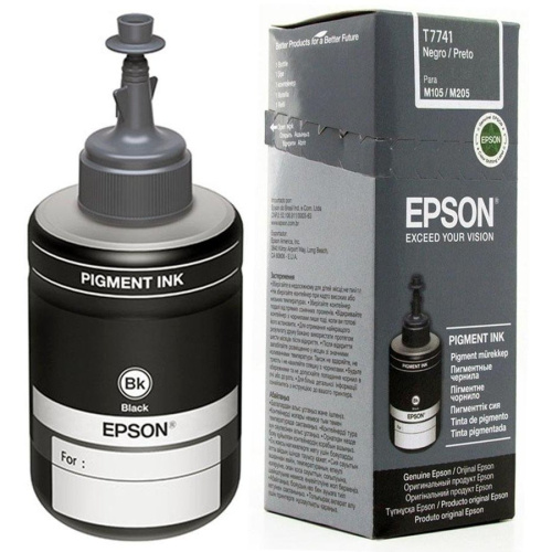 Чернила Epson M100/105/200/205 (O) C13T77414A, black, 140ml