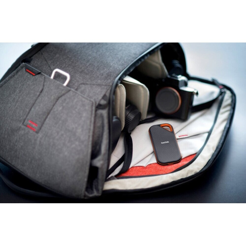 SSD Sandisk Extreme Pro Portable V2 (SDSSDE81-4T00-G25), External, 4TB USB 3.2, R/W -2000/2000 MB/s черный