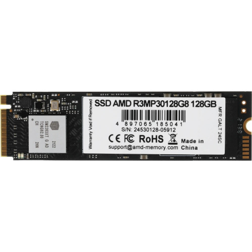 SSD AMD Radeon R3 R3MP30128G8 128ГБ, M.2 2280, PCIe 3.0 x4
