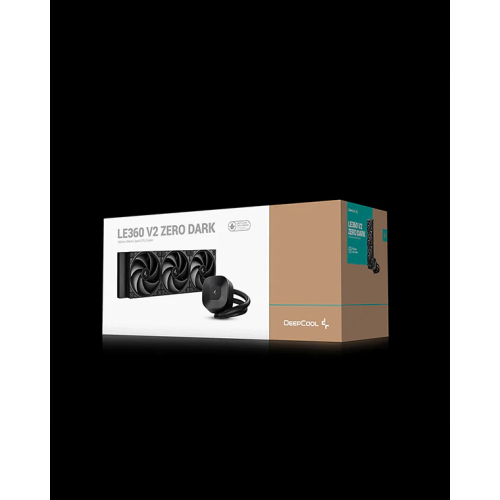 СВО DeepCool LE360 V2 Zero Dark (r-le360zero-bklnmd-g-1), 4-pin, черный, retail