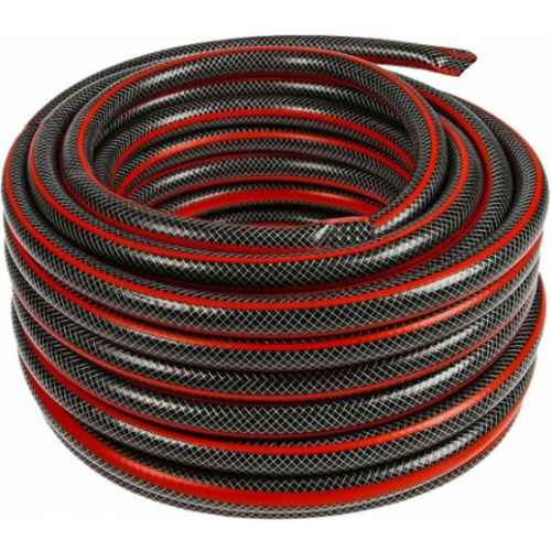 Шланг поливочный Вихрь 73/7/2/10 ПВХ усиленный премиум,пищевой трехслойный армированный 1/2, 25м (чёрн-красн) Шланг поливочный Вихрь 73/7/2/10 ПВХ усиленный премиум,пищевой трехслойный армированный 1/2, 25м (чёрн-красн)