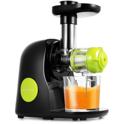 Соковыжималка Kitfort КТ-1111-1 черный/зеленый