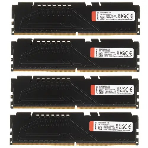 ОЗУ Kingston Fury Beast KF556C40BBK4-128 DDR5 - 4x 32ГБ 5600МГц, DIMM, Ret