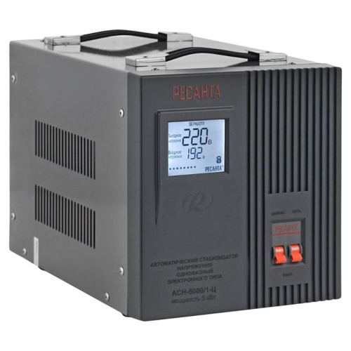 Стабилизатор напряжения Ресанта АСН-5000/1-Ц серый 63/6/6