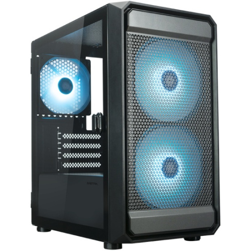 Корпус XASTRA A303M 3ARGB-C6 Black (A303M-2FC14A-1FC12A-C6-D) mATX/Mesh/ tempered glass / 2x140mm + 1x120mm ARGB PWM fans/Argb+PWM HUB 6port/ Door