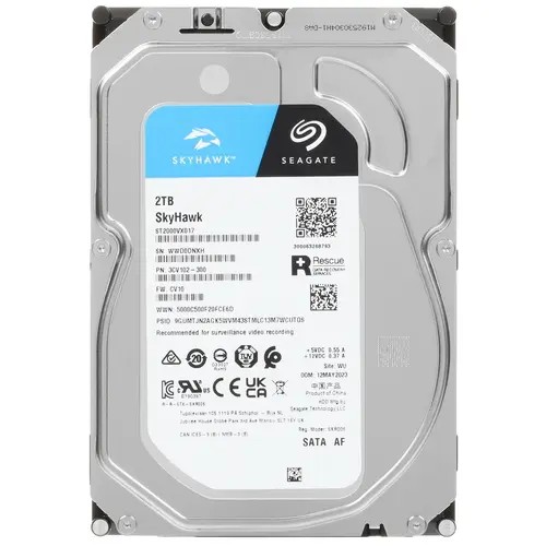 HDD Seagate Skyhawk ST2000VX017 SATA-III 2TB (5400rpm) 256Mb 3.5"