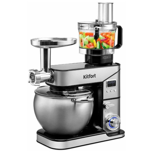 Миксер Kitfort КТ-3413 серебристый/черный