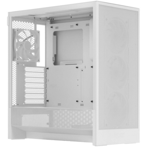 Корпус NZXT H5 Flow RGB (CC-H52FW-R1), без БП Midi-Tower, TG, 4x120mm 1xUSB-A 3.2 + E-ATX, ATX, mITX White