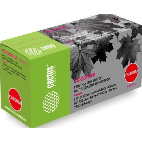 Тонер Картридж Cactus CS-C046HM пурпурный (5000стр.) для Canon LBP 653Cdw/654Cx/MF732Cdw/734Cdw/735Cx