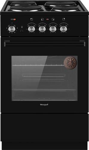 Электрическая плита Weissgauff WES E2V00 BS черный