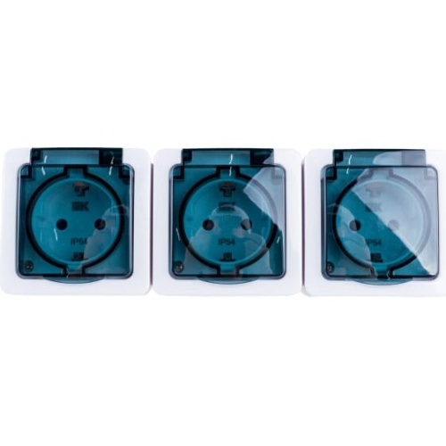 Розетка IEK РСб23-3-ГПБд Гермес Plus (ERMP32-K03-16-54-EC) 3м дымчатый Розетка IEK РСб23-3-ГПБд Гермес Plus (ERMP32-K03-16-54-EC) 3м дымчатый