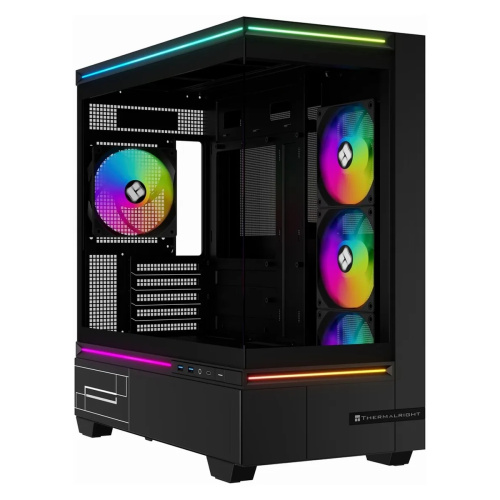 Корпус Thermalright M10 Black Fan4-C (TRTLM10BF4C) / TG / 4x120mm ARGB PWM Fans / USB Type-C / mATX