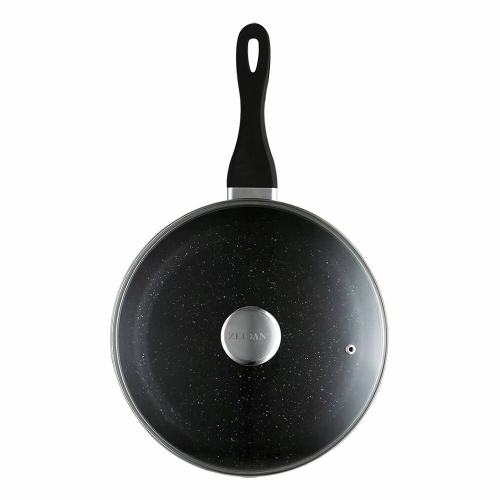 Сковорода ZEIDAN Z-90242 d24см со стеклянной крышкой