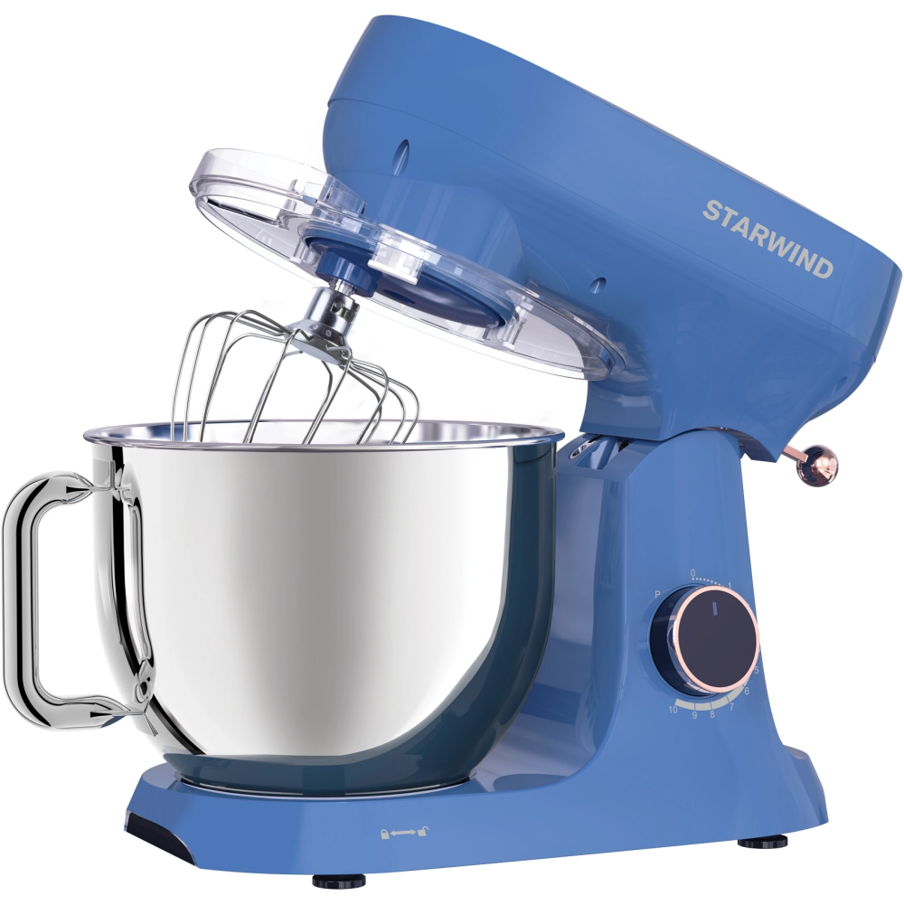 Миксер планетарный Starwind SPM4172 1800Вт васильковый — фотография 4