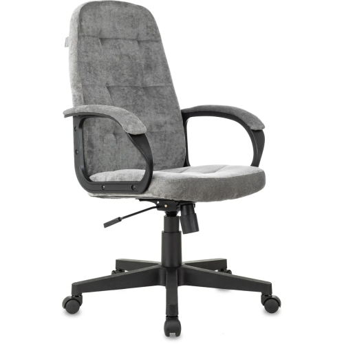 Кресло руководителя Бюрократ CH 002 Fabric серый Light-19 крестов. пластик