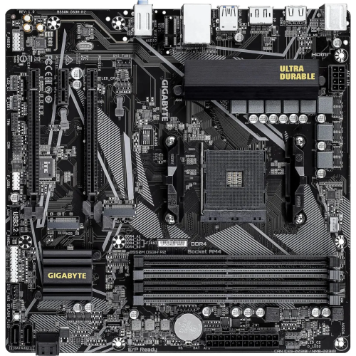 Материнская плата Gigabyte B550M DS3H R2