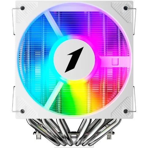 Кулер 1STPLAYER Cryo CY12L-D White (CY12L-D-WH) / 6HPx6mm, dual tower, 2x120mm ARGB fans, 750-1900 RPM, 57.6 CFM, 38.2 dBA