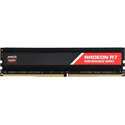 ОЗУ AMD Radeon R7 Performance Series Black Gaming Memory (R7S416G2606U2S) 16GB DDR4 2666 DIMM Non-ECC, CL16, 1.2V, Heat Shield, RTL