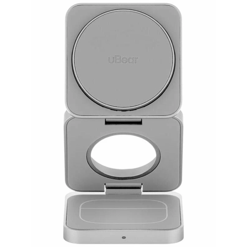 Беспроводное зарядное устройство uBear WL09SL31-ADM Balance MagSafe 25Вт серебристый