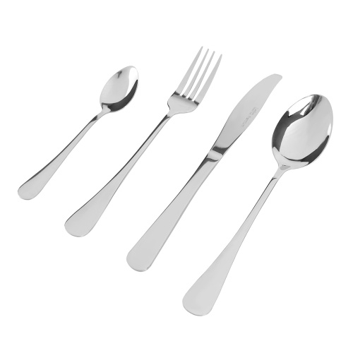 Набор столовых приборов LARA LR10-25/24 Альфа 24 предмета, 6 персон, зеркальная полировка