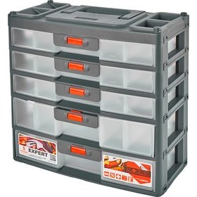 Органайзер Blocker Expert BR3798 5отд. серый/оранжевый (BR3798СРСВЦОР)
