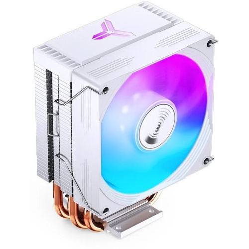 Кулер JONSBO CR-1300 Evo White LGA1700/1200/115X/AM5/AM4 (TDP 160W, PWM, 90mm Dynamic Multi-Color LED Fan, 4 тепловые трубки, белый, 4-pin)