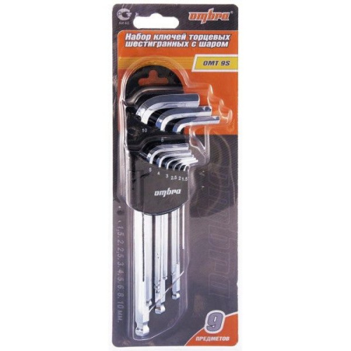 Набор ключей Ombra OMT9S 9 предметов