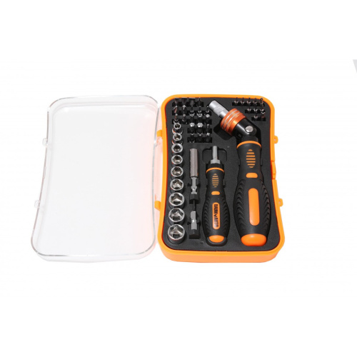 Набор отверток реверсивных BaumAuto BM-30311643(18458) с набором бит, 43пр.