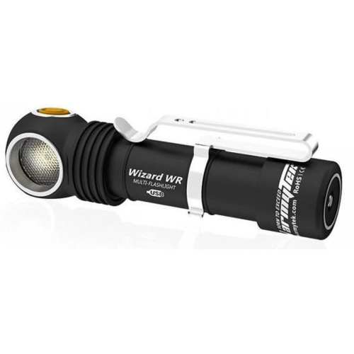 Фонарь Armytek Wizard C2 WR Magnet USB черный/желтый (F06901W)