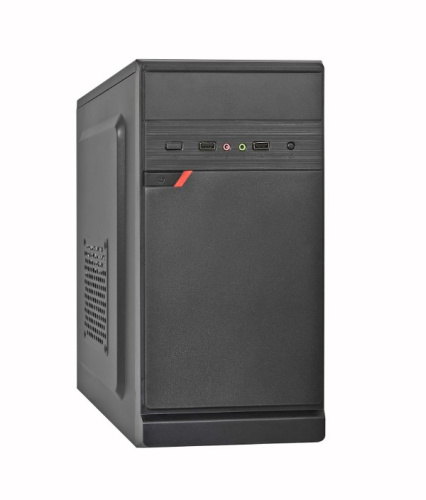 Корпус ExeGate BAA-106 Black EX283057RUS mATX, AAA350, 80mm, 2xUSB, Audio