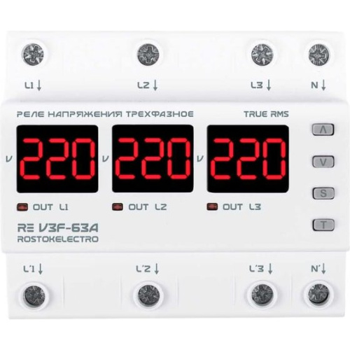 Реле напряжения RE V3F-63A