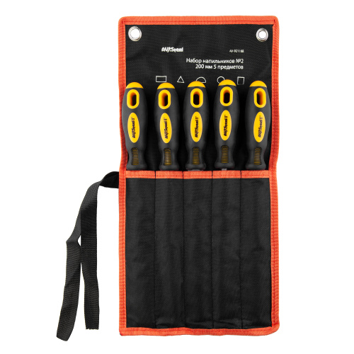 Набор напильников AV Steel AV-921168 №2 200мм 5 предметов