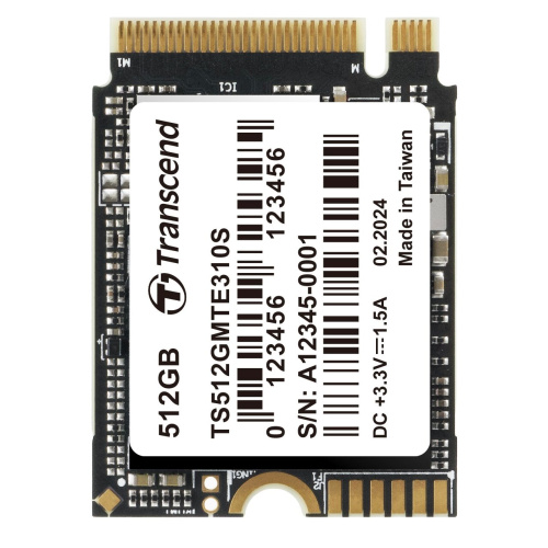 SSD Transcend GMTE310S (TS512GMTE310S) 512GB, 3D TLC NAND, M.2 2280,PCIe Gen3x4, DRAM-less