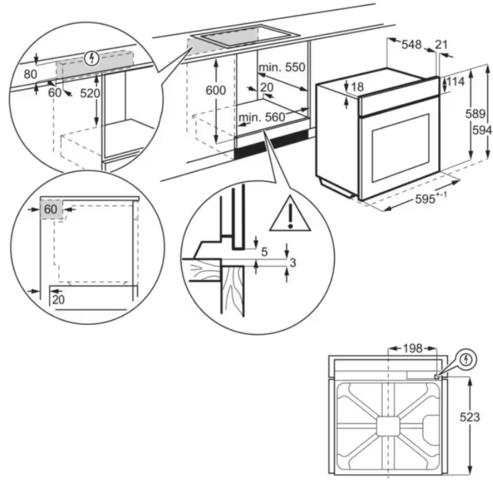 Электрический духовой шкаф Electrolux EOC6H76Z черный