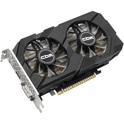 Видеокарта CBR GTX1650 4Gb (VGA-STX1650-4G-RTL) GDDR6, 128bit, 1410-1590Mhz, 1*DP + 1*HDMI + 1*DVI, 75W, Ret
